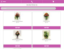 Tablet Screenshot of herndonflorist.com
